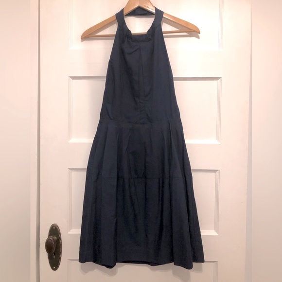 ACE Emily Halter Backless Dress NWOT Navy Blue Size 6 - Picture 4 of 10